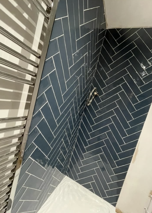 abc tiling 8 heringbone bathroom
